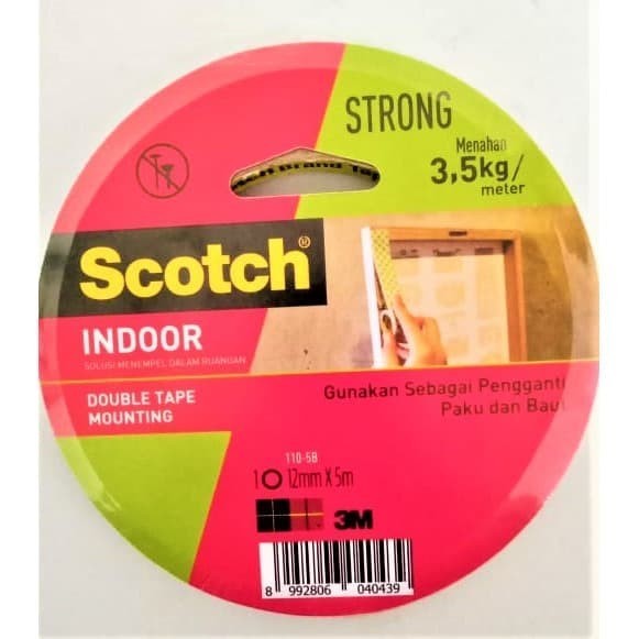 

Scotch Mounting Tape 3M Double Tape Foam 3M 12 Mm Solasi Busa 110-5B