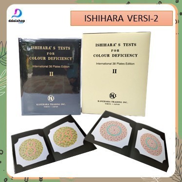 

buku tes buta warna Isihara ishihara 38 plate limited