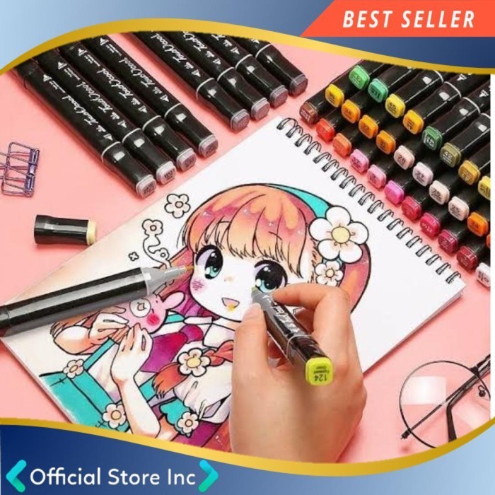 

Touchcool Marker Set 30Pcs Spidol Permanen Warna Menggambar Sketsa Pro