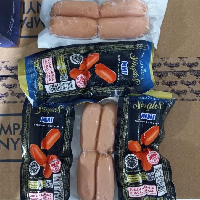 

] Sosis Singles Mini Kanzler Sosis Mini singles pack 65g isi 4pc