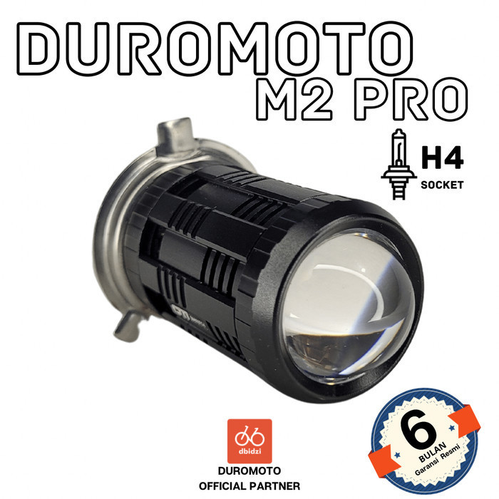 Duromoto M2 Pro M2Pro Lampu Led Bifocal Lens Headlamp Motor H4
