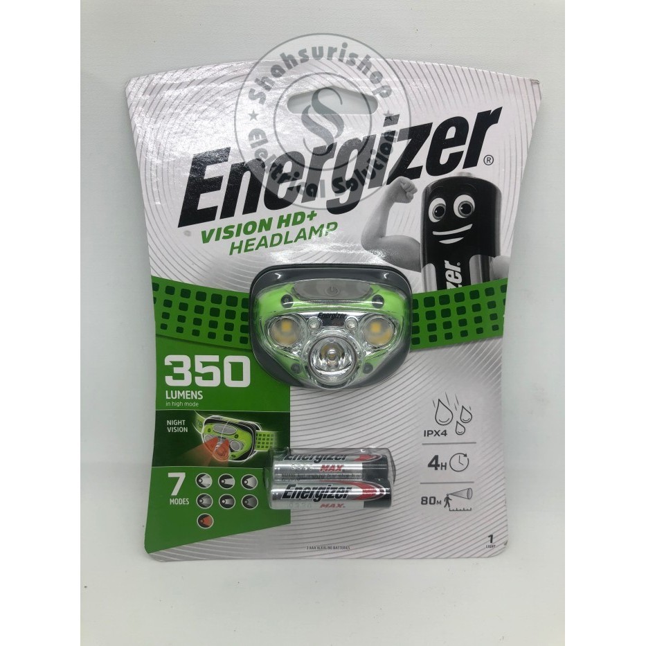 Energizer Vision Hd+ Headlamp Head Lamp Senter Kepala