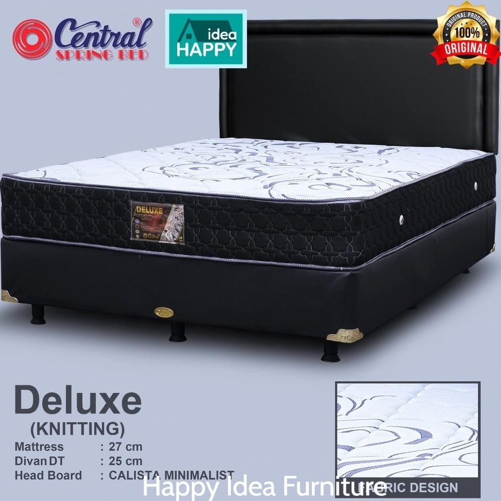 Springbed Central Deluxe 160 x 200 cm Dijamin Ori 100% Garansi 10 Thn Springbed Murah Spring Bed Eko