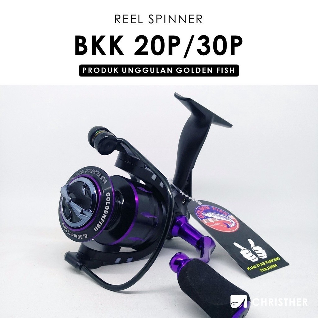 [BEST DEAL] Reel Spinning GOLDENFISH BLACK KINGKONG Power Handle 2000 3000 / Reel Pancing Spinning