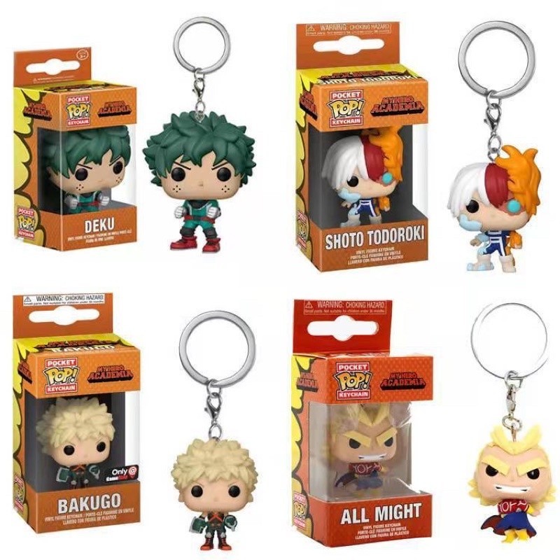 Gantungan Kunci My Hero Academia Funko Pocket Pop Keychain Deku Bakugo Shoto Todoroki All Might Dabi