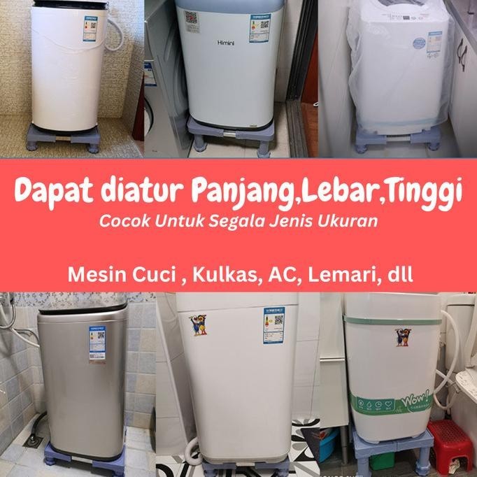 LIVERIA Alas Mesin Cuci dan Kulkas Dudukan Kaki Roda Mesin Cuci Kulkas