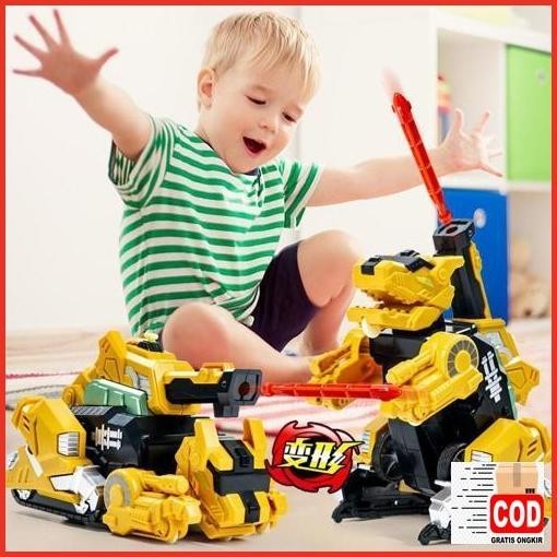 Promo Mainan Tank Dinosaurus Transformasi - Tank Jadi Dino - Mainan Mobil Mobilan Dino Saurus Deform