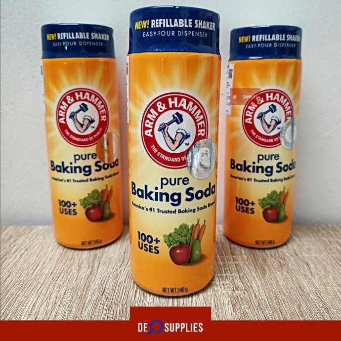 

Arm & Hammer Pure Baking Soda Shaker 340gr - Serbaguna Soda Kue USA