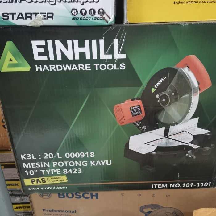 yang dicari@@@@] Miter saw 10" EINHILL 8432 mesin potong aluminium gergaji mesin almini