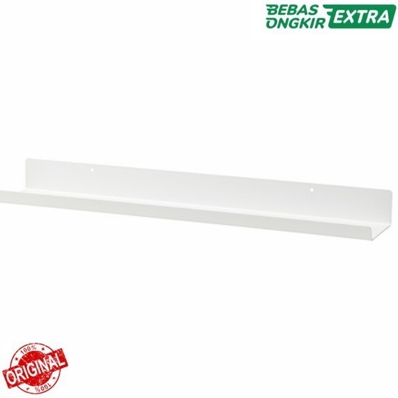 Rak Dinding Ambalan Display Foto/Pajangan Bahan Besi 60Cm_Putih