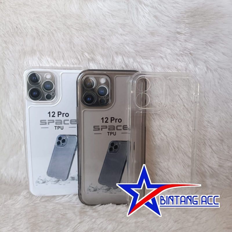 Soft Case Original iPhone 12 Pro Space transparan Protect Camera