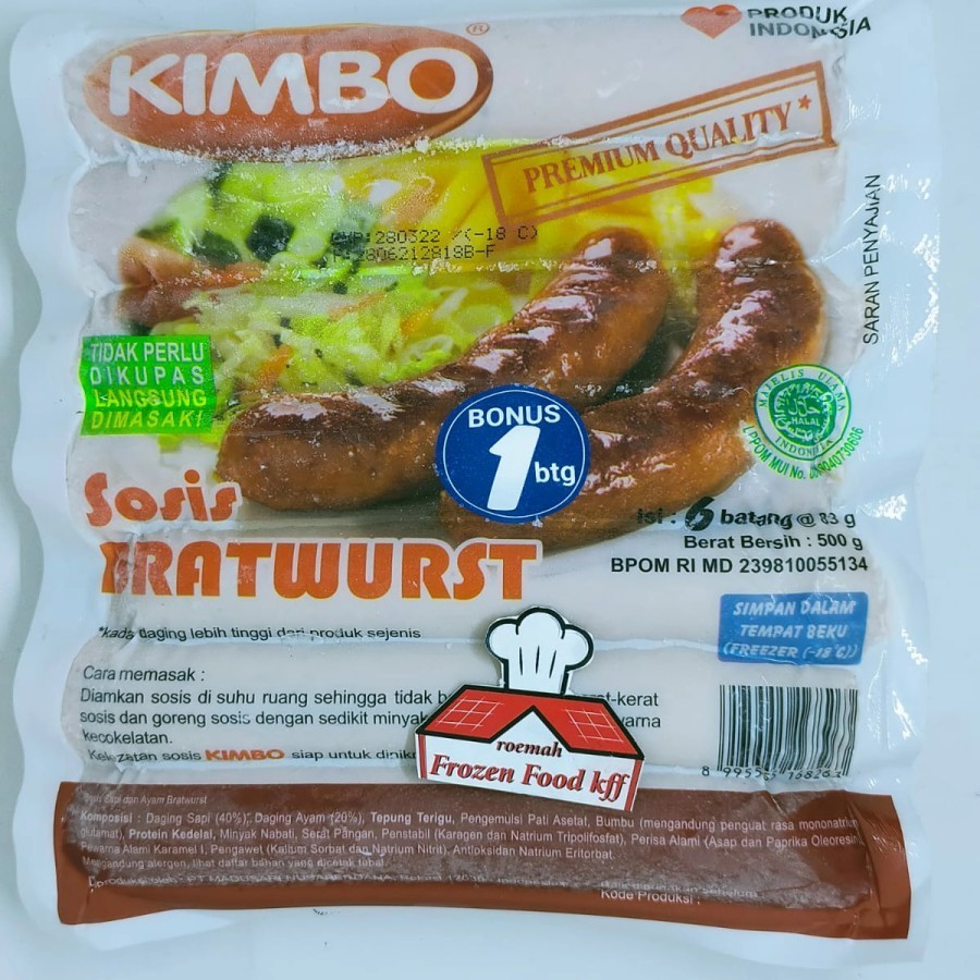 

Sosis Kimbo Bratwurst isi 6