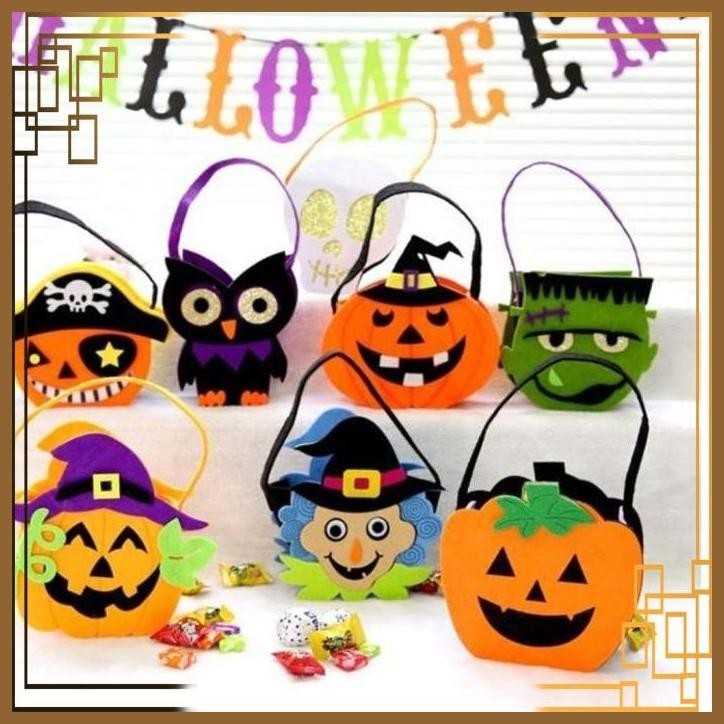 

[GSM] Tas Permen Labu Candy Bag Treat or trick pesta Halloween