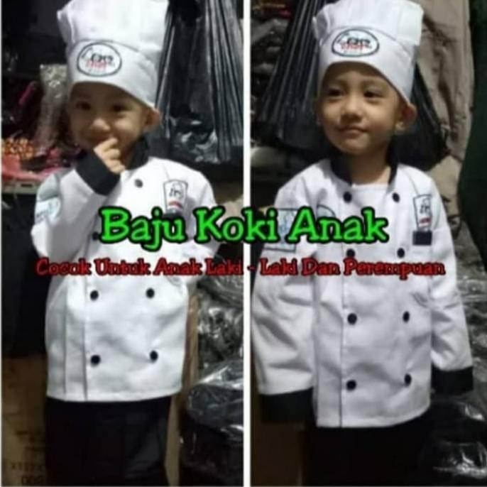 Baju Seragam Koki Anak Kostum Karnaval Anak Keren Murah Berkualitas