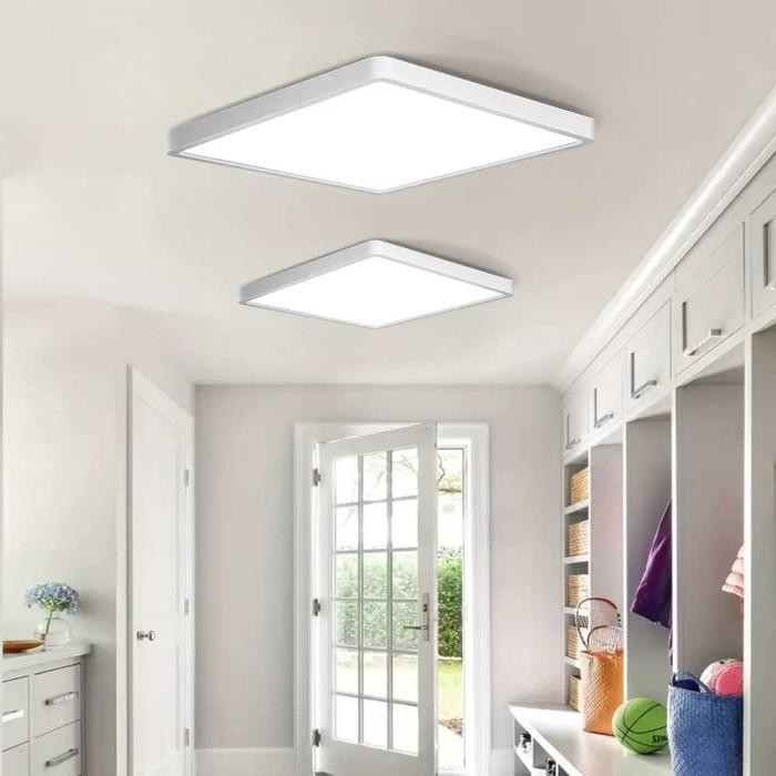 LAMPU PLAFON RUMAH LED KOTAK MINIMALIS HIAS KAMAR RUANG TAMU CEILING