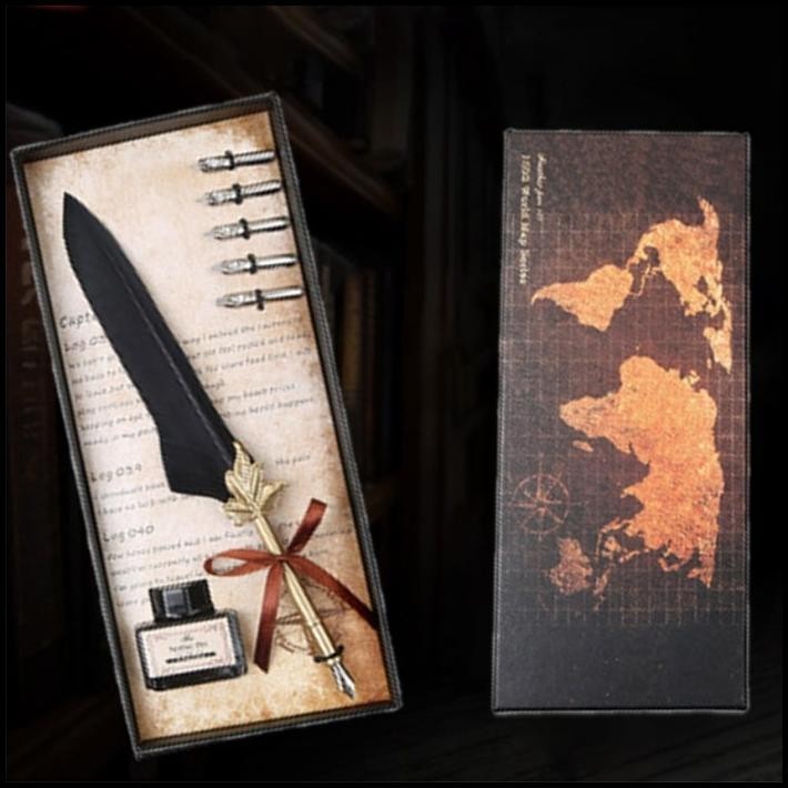 

DISKON PENA BULU KALIGRAFI SENI TULIS INDAH + TINTA ISI ULANG 15ML + HOLDER !!