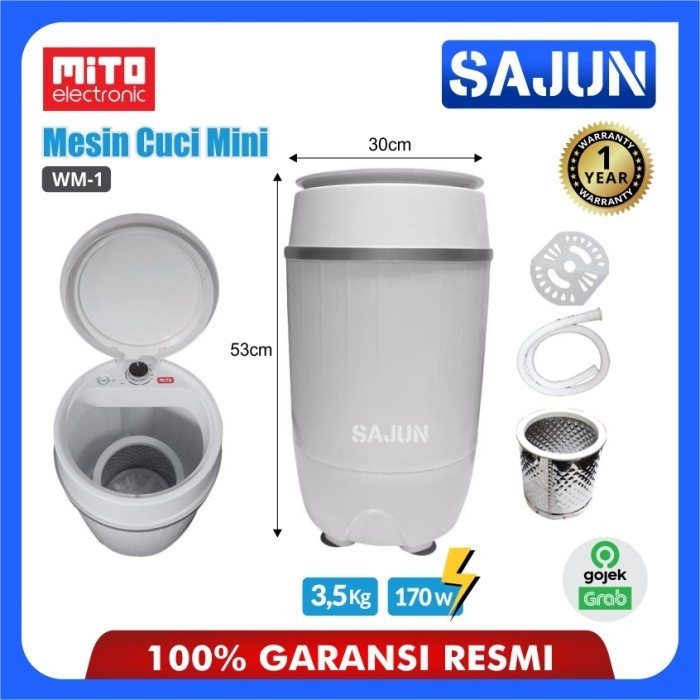 Mesin Cuci Portable Mito WM 1 - Mesin Cuci Mini Mito WM-1