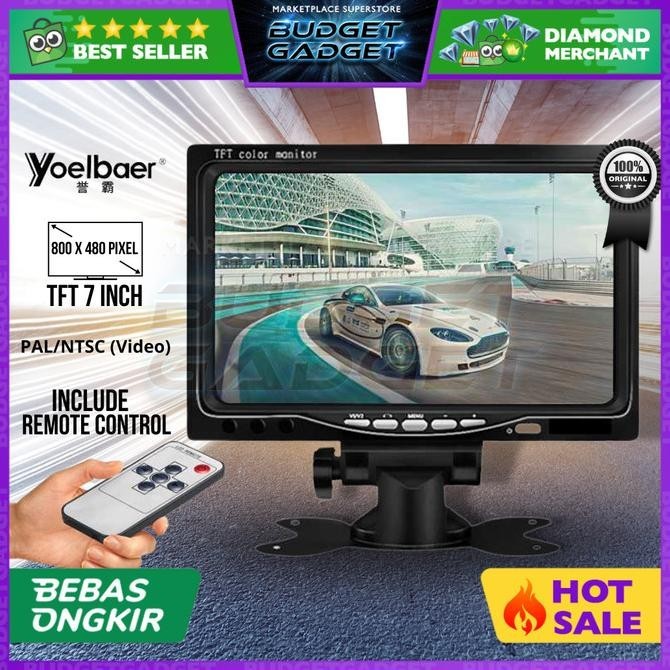 Yoelbaer Layar Monitor Mobil TFT LCD 7 Inch .