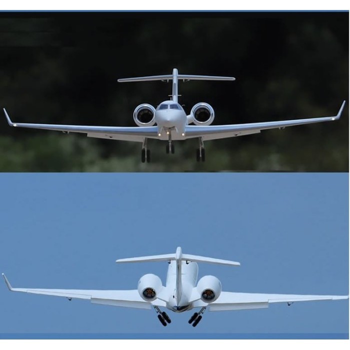 Pesawat RC Gulfstream G650 PJ50 Freewing twin 70MM PNP