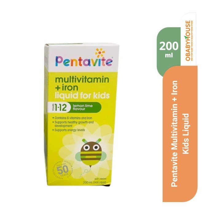 

Akko - Pentavite Multivitamin + Iron Kids Liquid 200 Ml