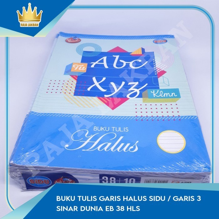 

Buku Tulis Garis Halus SIDU / Garis 3 / Sinar Dunia EB 38 HLS