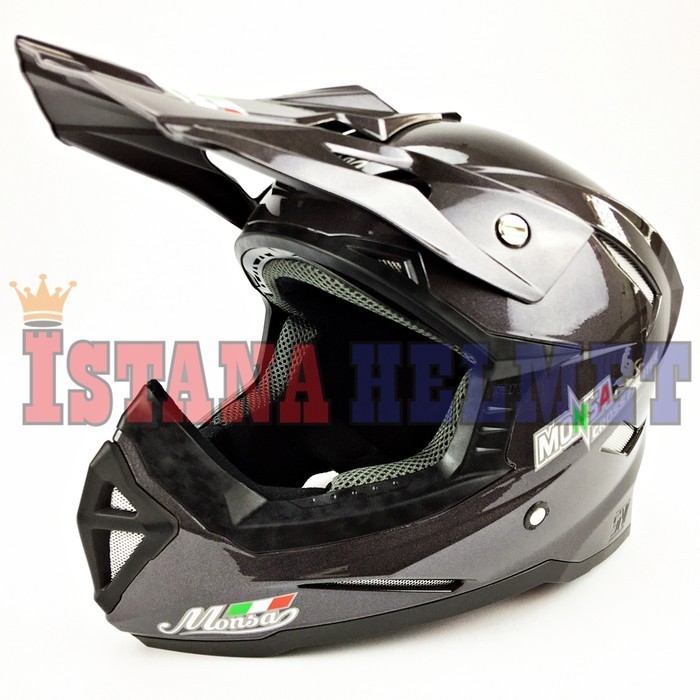 Helm Cross Monsa Fighter Gunmetal