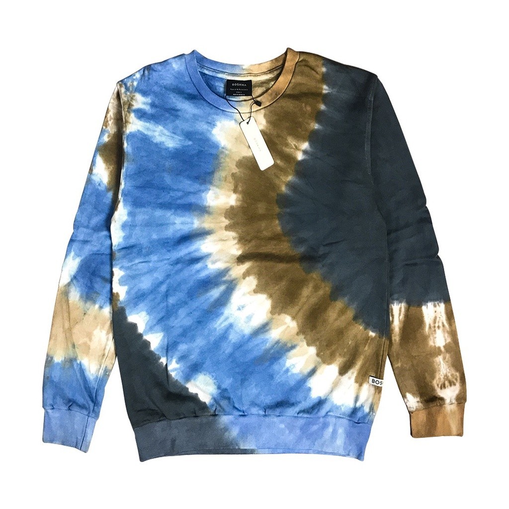 [NMDS COMPANY] PREMIUM CREWNECK Boskha Crewneck Tie Dye - Four-Color Combination Sweater Pria