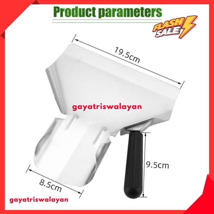 

FRENCH FRIES SCOOP STAINLESS STEEL SENDOK KENTANG GORENG MUTU PRODUK TERBAIK
