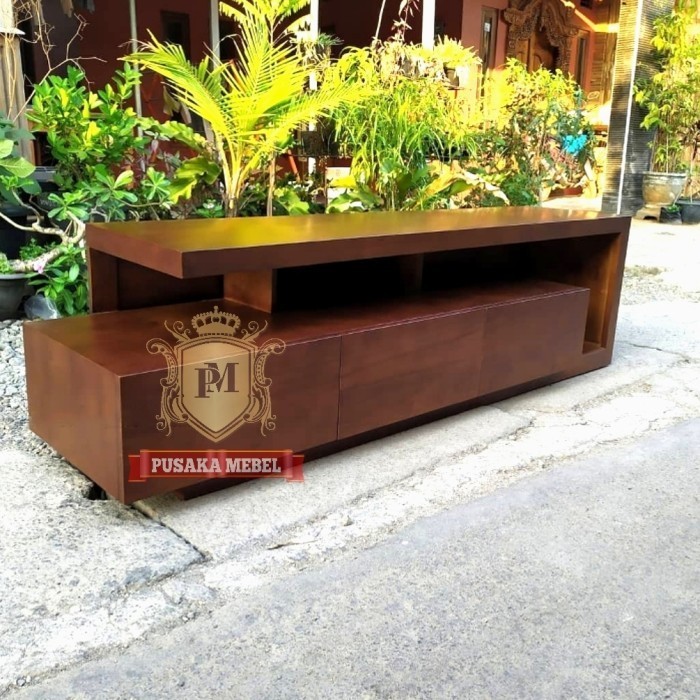 meja tv kayu minimalis, rak meja tv kayu, buffet meja tv kayu jati