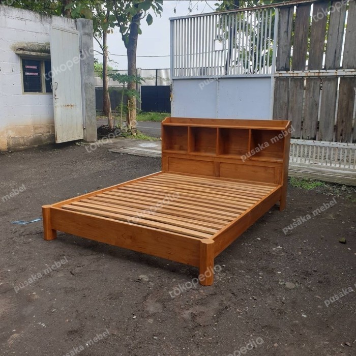 tempat tidur minimalis, dipan ranjang minimalis kayu jati jepara| Mebel Jepara