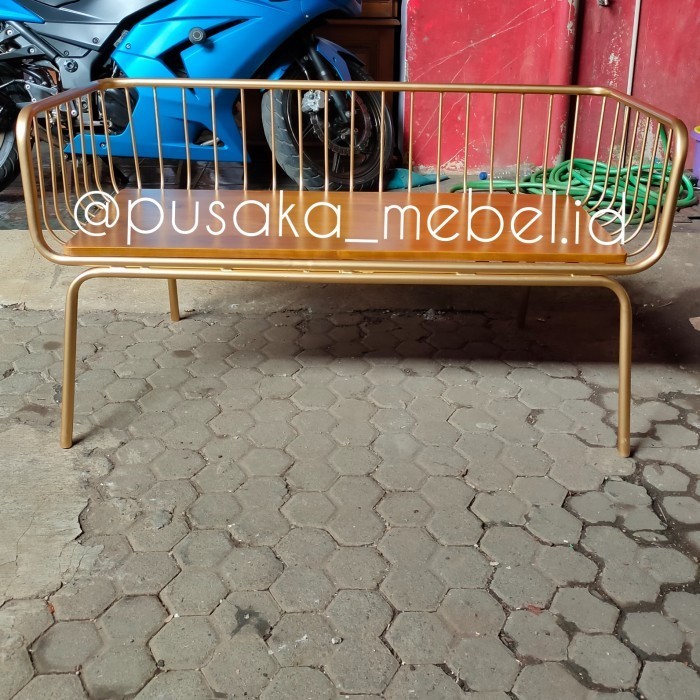 kursi taman besi, bangku taman besi, bangku kursi teras besi retro