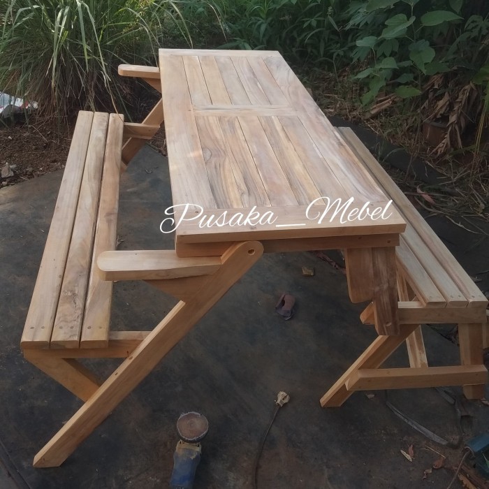 meja taman / kursi taman / kursi kebun / kursi lipat /meja lipat kayu