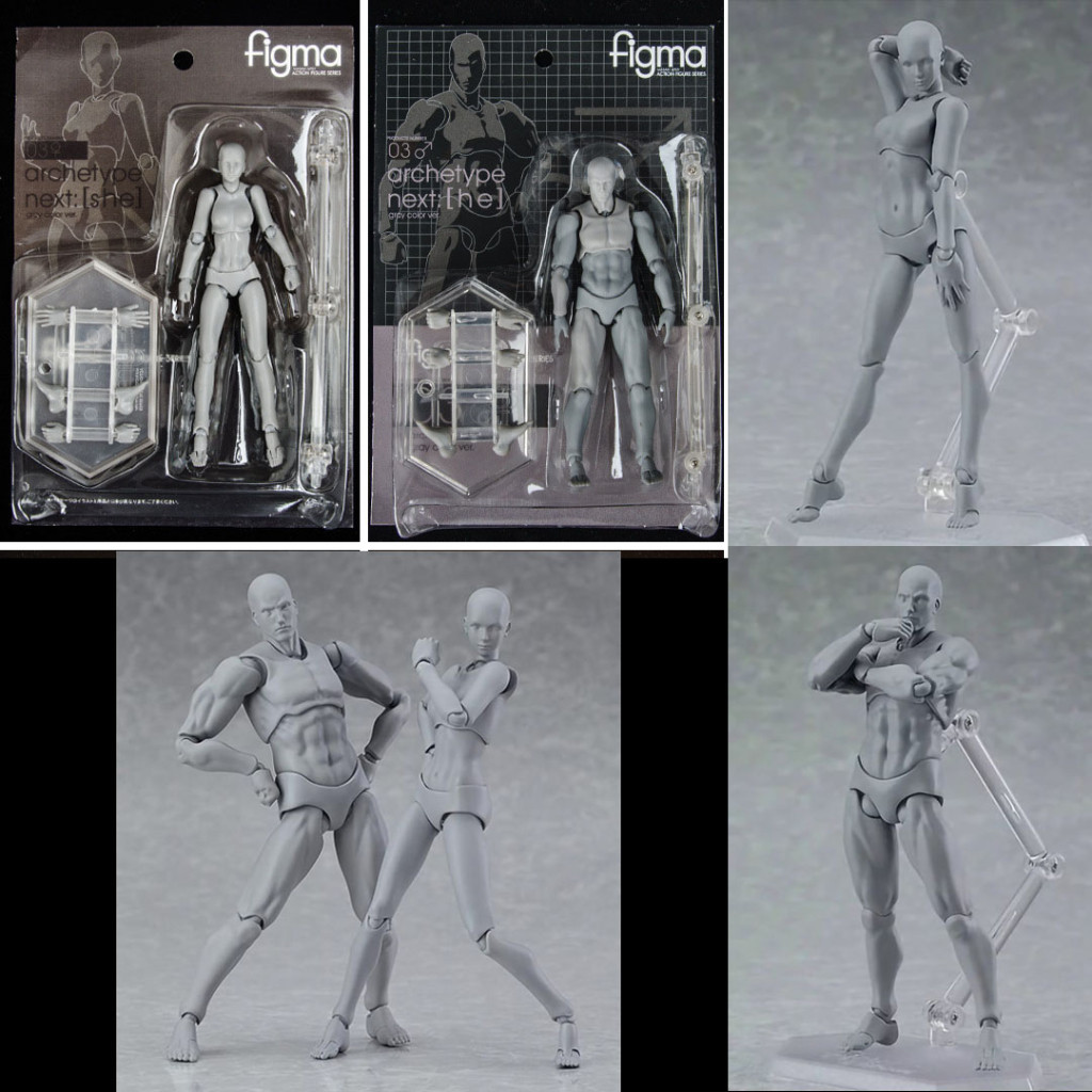 [BEST DEAL] Figma SHF Figuarts Body Skin Color Gray Art Movable Action Figure