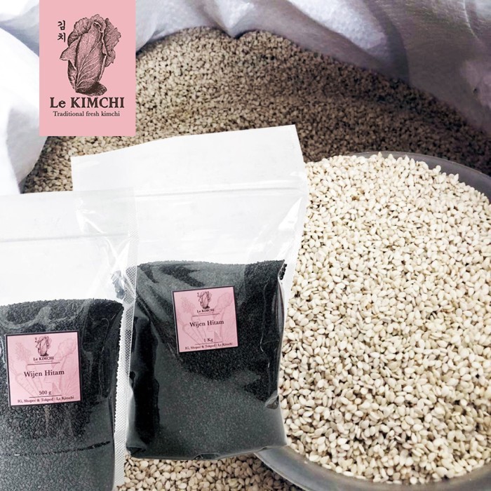 

BERGARANSI Biji Wijen Putih 1 kg Wijen Hitam 1kg PREMIUM Sesame Seed 500 g