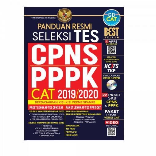 

Panduan Resmi Seleksi Tes CPNS & PPPK CAT 2019/2020 (PLUS CD)