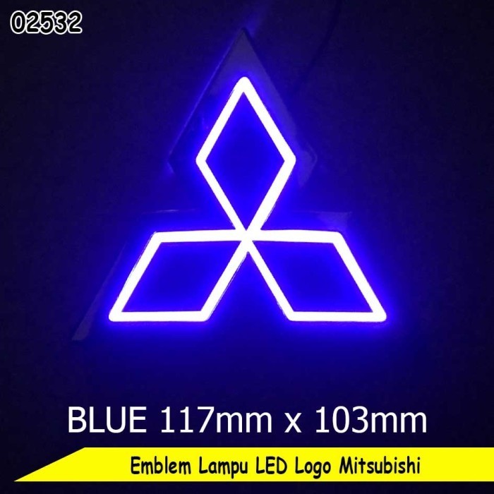 High Quality Emblem Mobil Lampu Car Logo Led Mitsubishi Emblem Led 5D