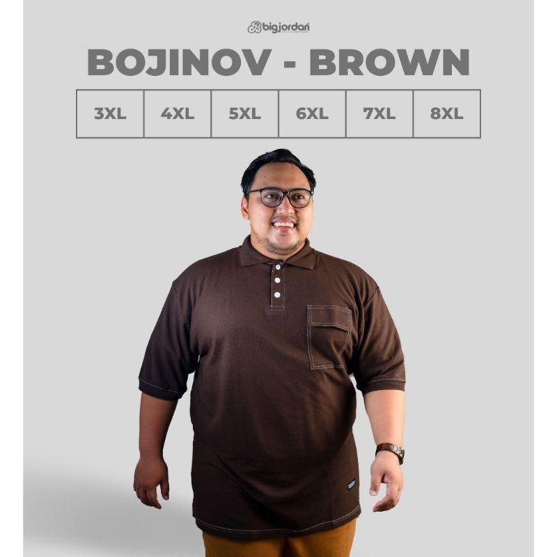 [EXCLUSIVE] SPECIAL EDISI BOJINOV Polo Jumbo Terbaru xxxl xxxxl Kaos Kerah Big Size Original Big