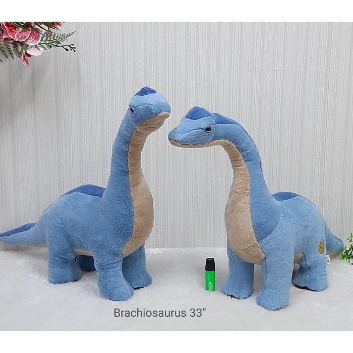 Boneka Dinosaurus Jurasic Park Parasaurolophus Brachiosaurus 55Cm Kado