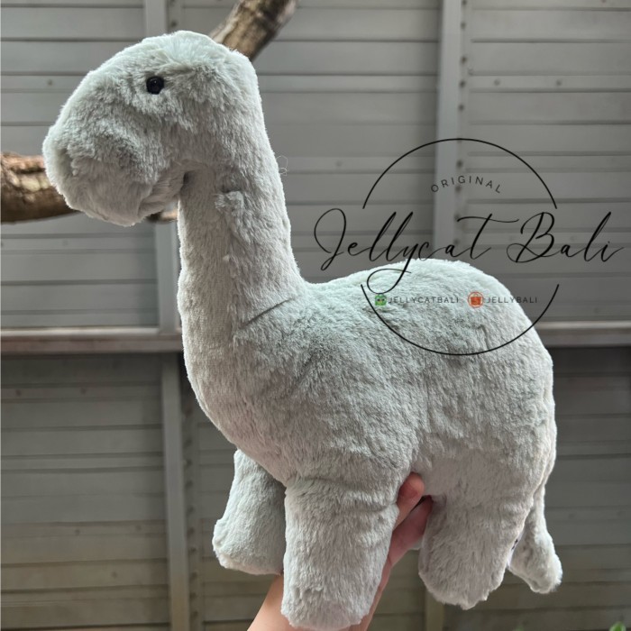 Jellycat Fossilly Brontosaurus Dinosaurus Original New Dino Boneka