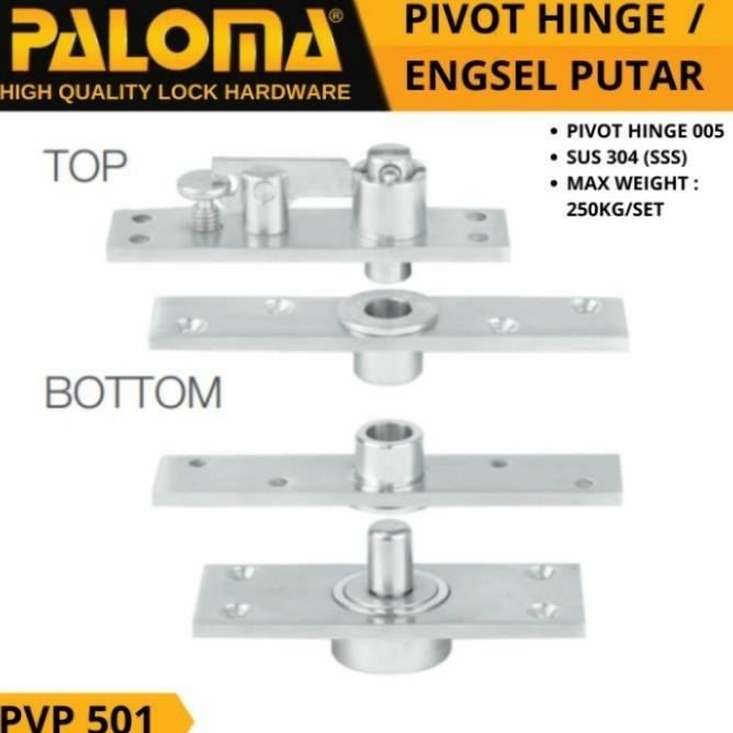 Paloma Pvp 501 Pivot Hinge Engsel Putar Pintu Stainless Sus 304
