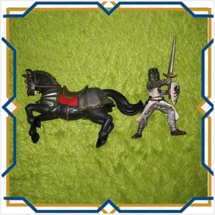 [GLH] FIGURE PAPO VINTAGE KNIGHT HORSE