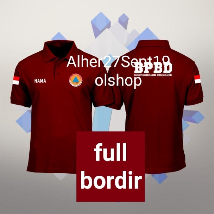 Kaos Bpbd Baju Bpbd Kaos Kerah Bpbd Polo Shirt Bpbd Kaos Polo Bpbd