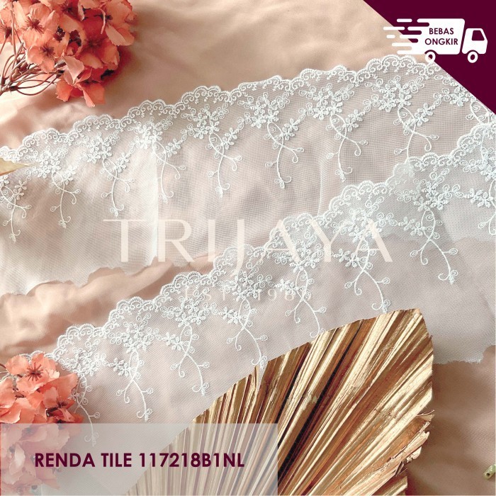 

Trijaya Renda Tile / Tulle / Bordir / Import - 117218B1NL (14 CM)