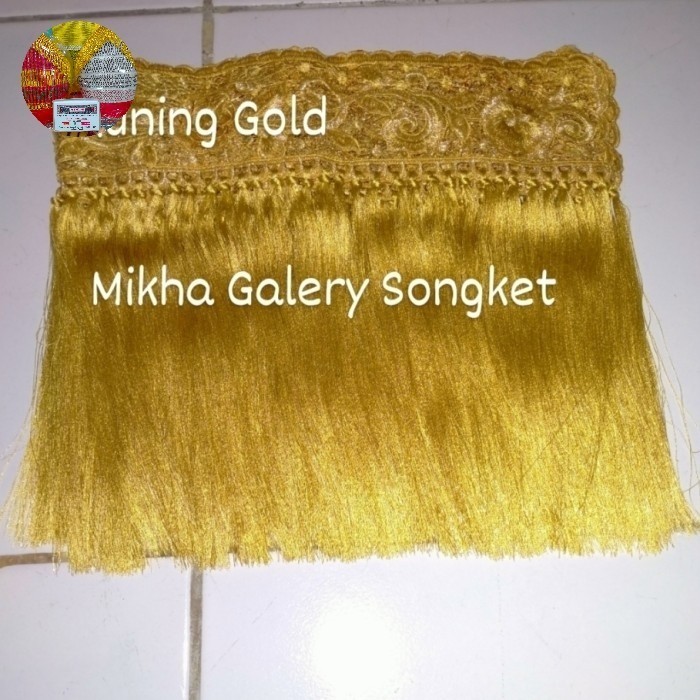 

Renda Rumbai Bordir Songket Palembang Ukuran Satu Selendang