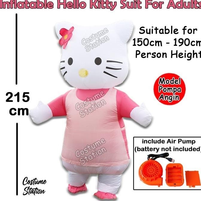 Kostum Hello Kitty Cat Kucing / Costume Animal Hewan Binatang dewasa