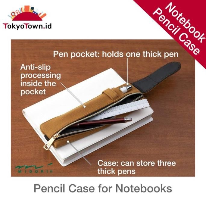 

Midori Pen Case With Bookband For B6 To A5 Notebook