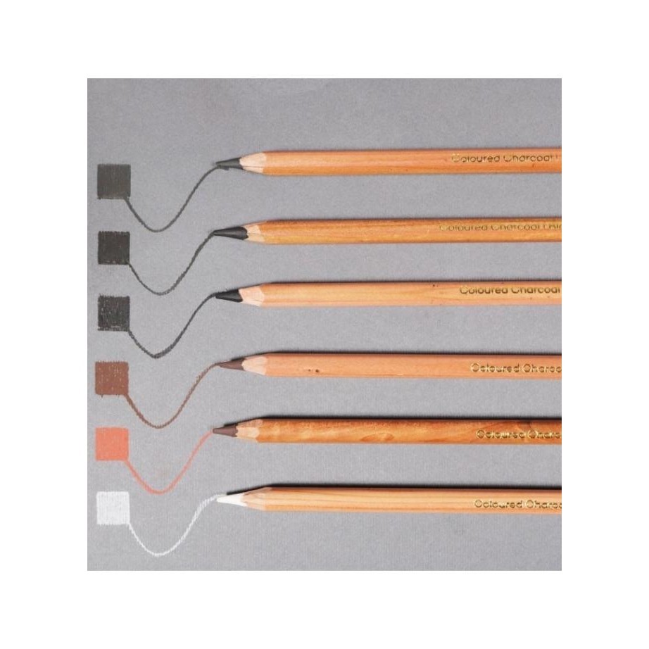 

Mont Marte Coloured Charcoal Pencils Set 12
