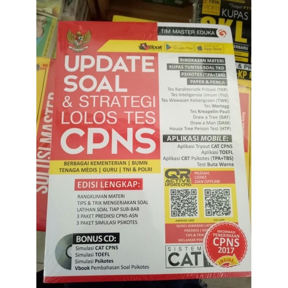 

BUKU UPDATE SOAL DAN STRATEGI LOLOS TES CPNS BERBAGAI KEMENTERIAN BUMN