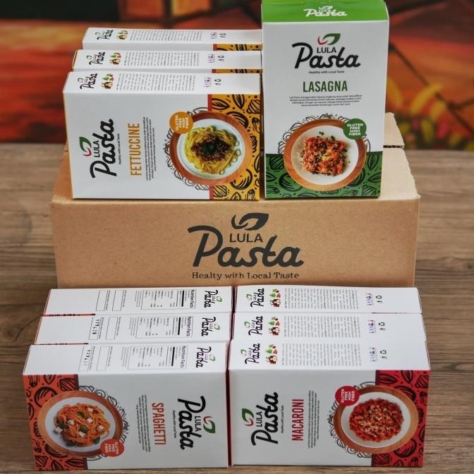 

Paket Varian Pasta Gluten Free Lulapasta - Isi 12 Kotak @150Gr