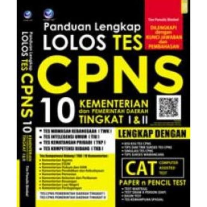 

Buku Panduan Lengkap Lolos Tes CPNS, 10 Kementrian dan Pemerintah